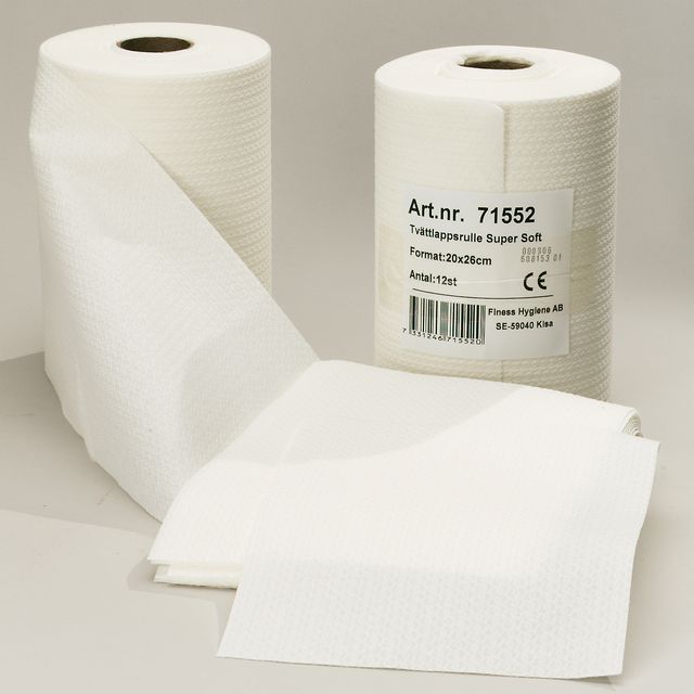 Tvättlapp extra mjuk 55g 20x26cm 125/fp (12 pack)