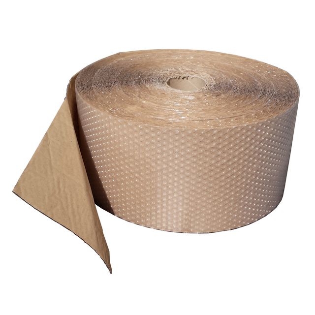 Bubbelplast m. kraftpapper 120cmx75m