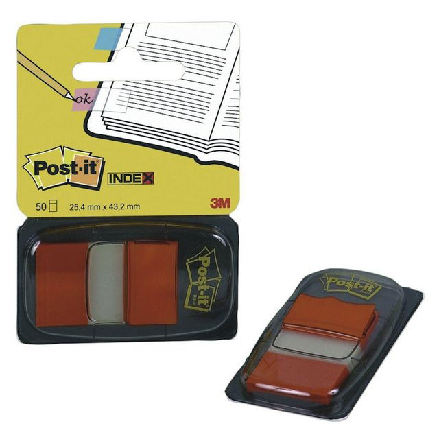 Index Post-It 25,4x43,2mm orange 50/fp