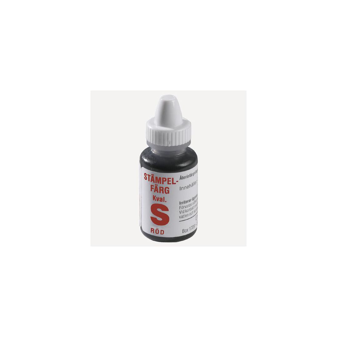 Stämpelfärg självfärgande 10ml röd