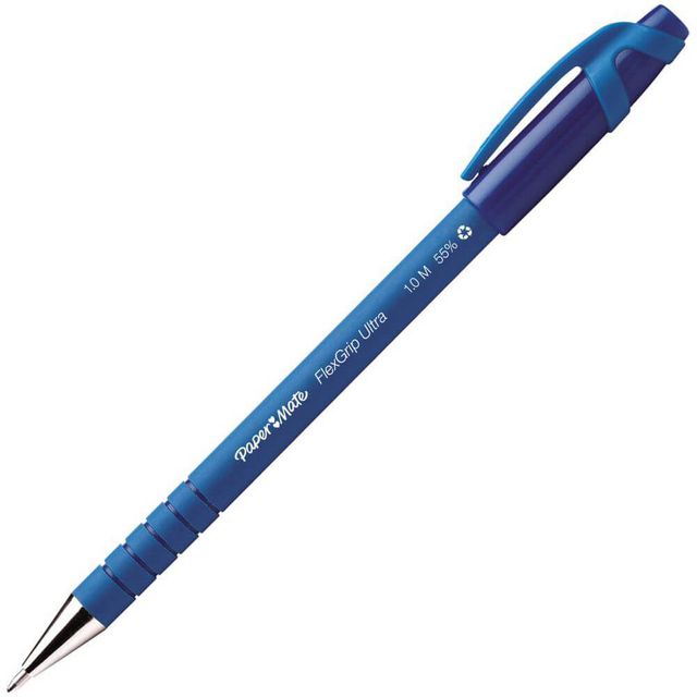 Kulpenna PAPER MATE FlexGrip Cap 1,0 blå (12 pack)