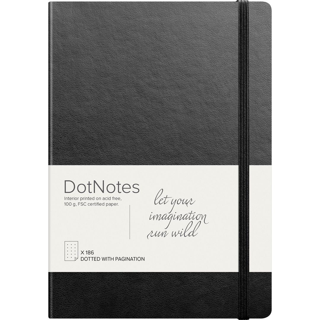 Anteckningsbok DotNotes FSC svart