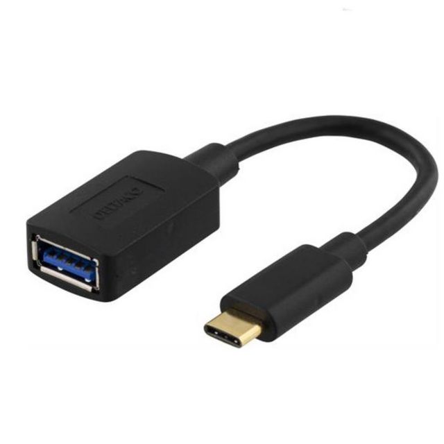 Adapter DELTACO USB C hane - Typ A hona