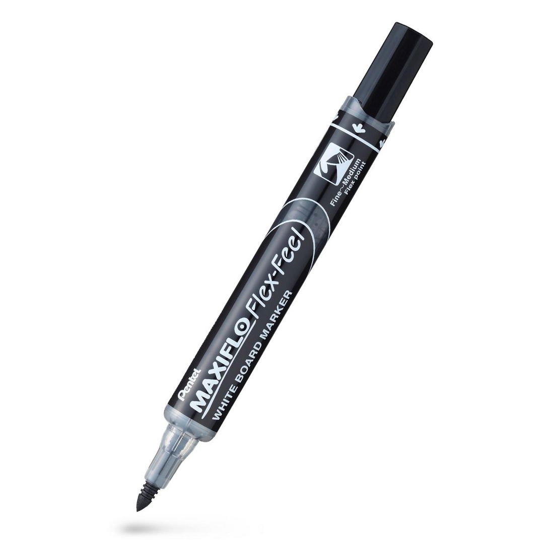 Whiteboardpenna PENTEL Maxiflo Flex sv (12 pack)