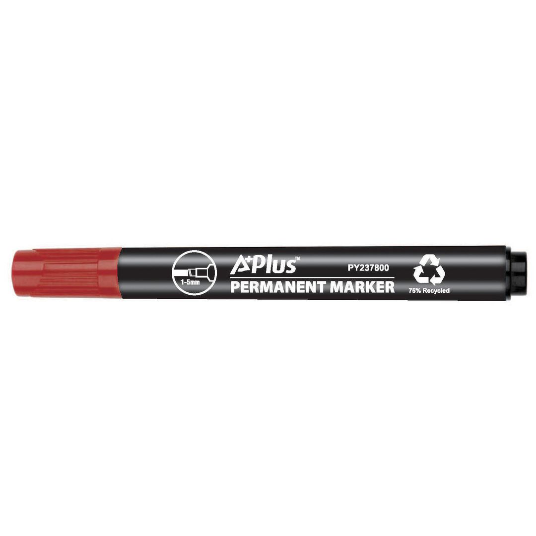 Märkpenna A Plus eco sned 1-5mm röd (10 pack)