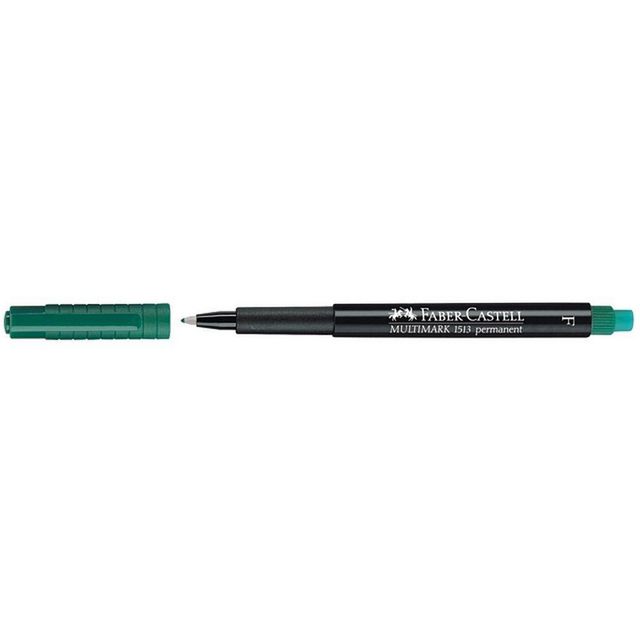 Märkpenna VF FABER CASTELL fine grön (10 pack)
