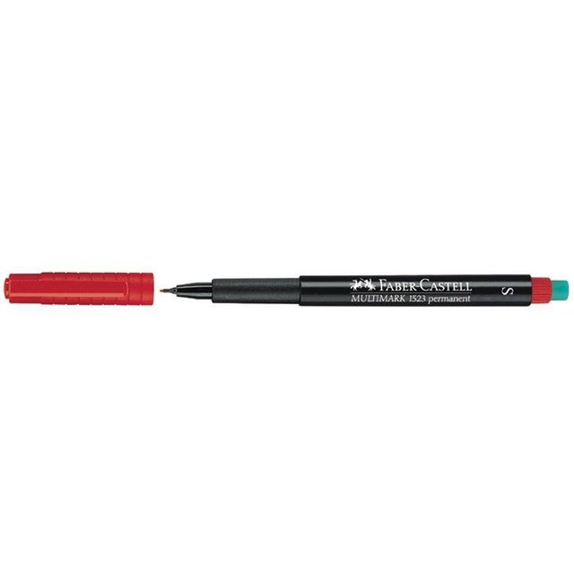 Märkpenna VF FABER CASTELL superfine röd (10 pack)