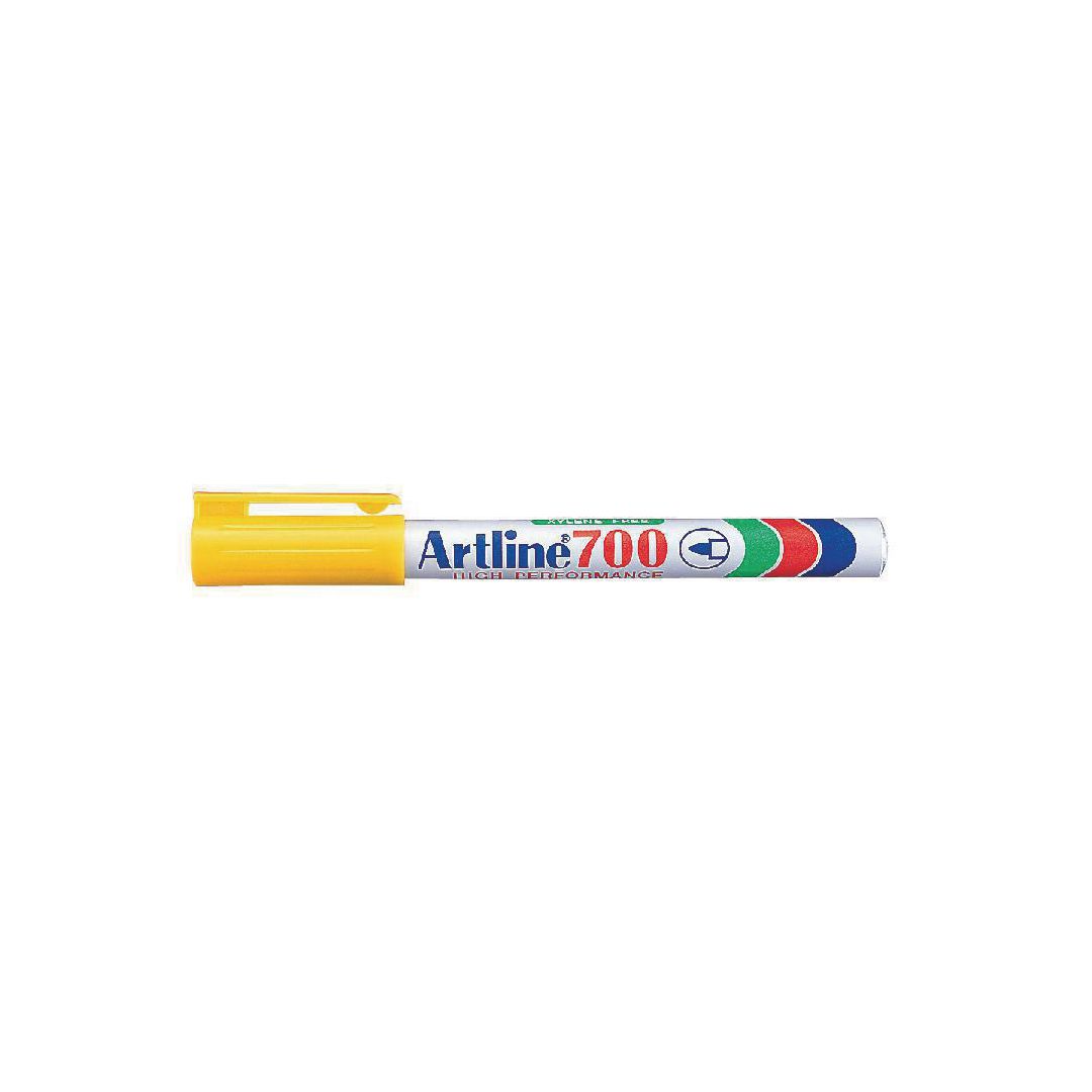 Märkpenna ARTLINE 700 perm. 0,7mm gul (12 pack)