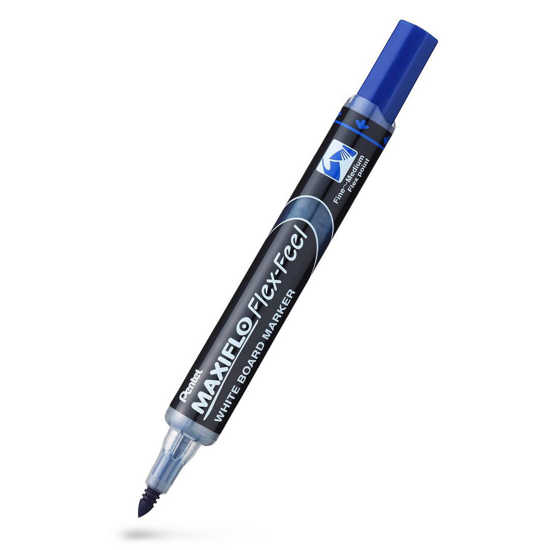 Whiteboardpenna PENTEL Maxiflo Flex blå (12 pack)
