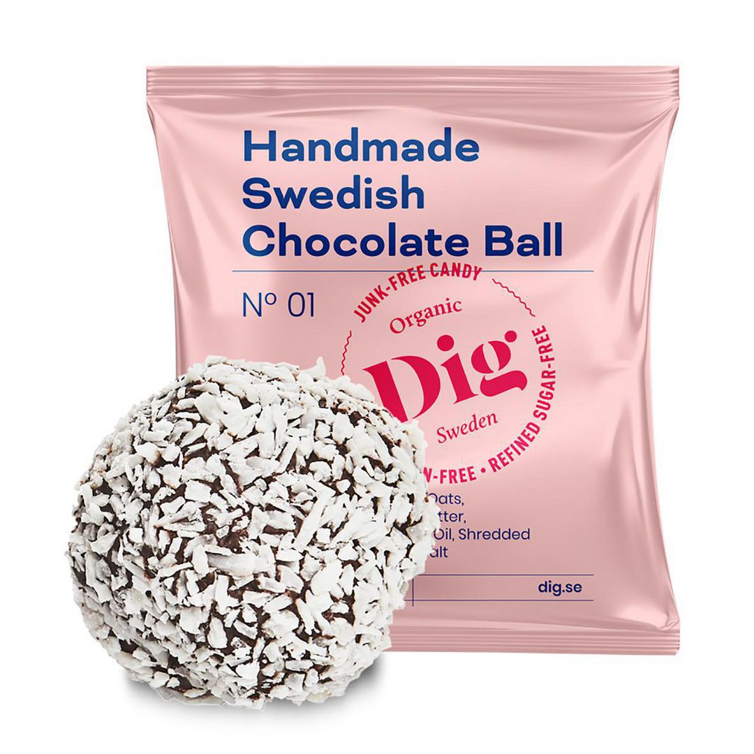 Chokladboll GET RAW DIG Organic 25g (16 pack)