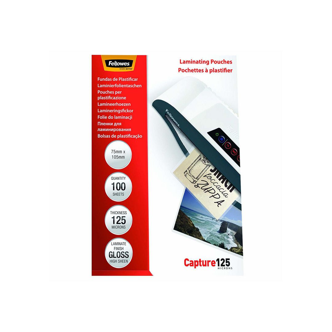 Laminat Fellowes 75x105mm 125mic 100/fp