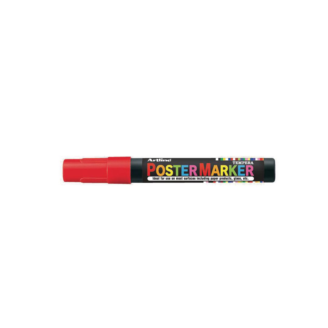 Märkpenna Artline Postermarker 2mm röd (12 pack)