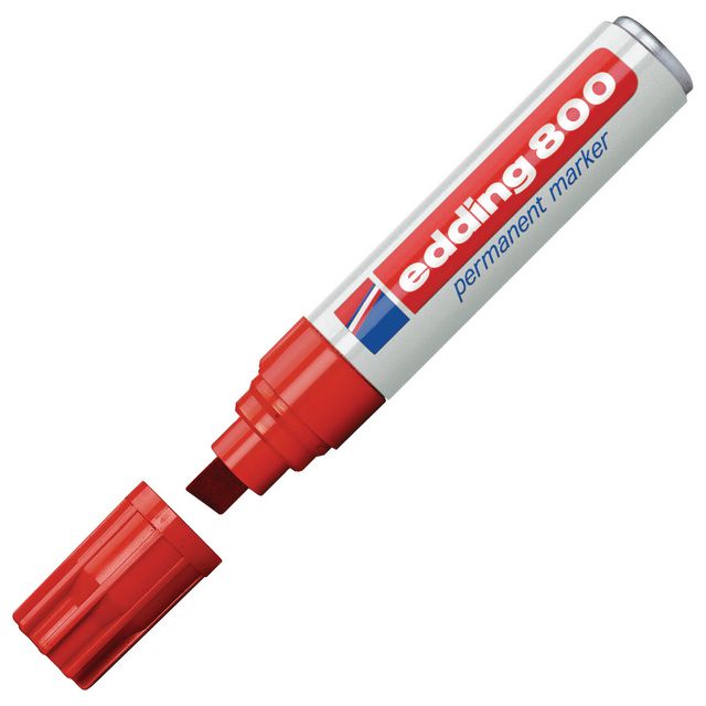 Märkpenna Edding 800 röd (5 pack)