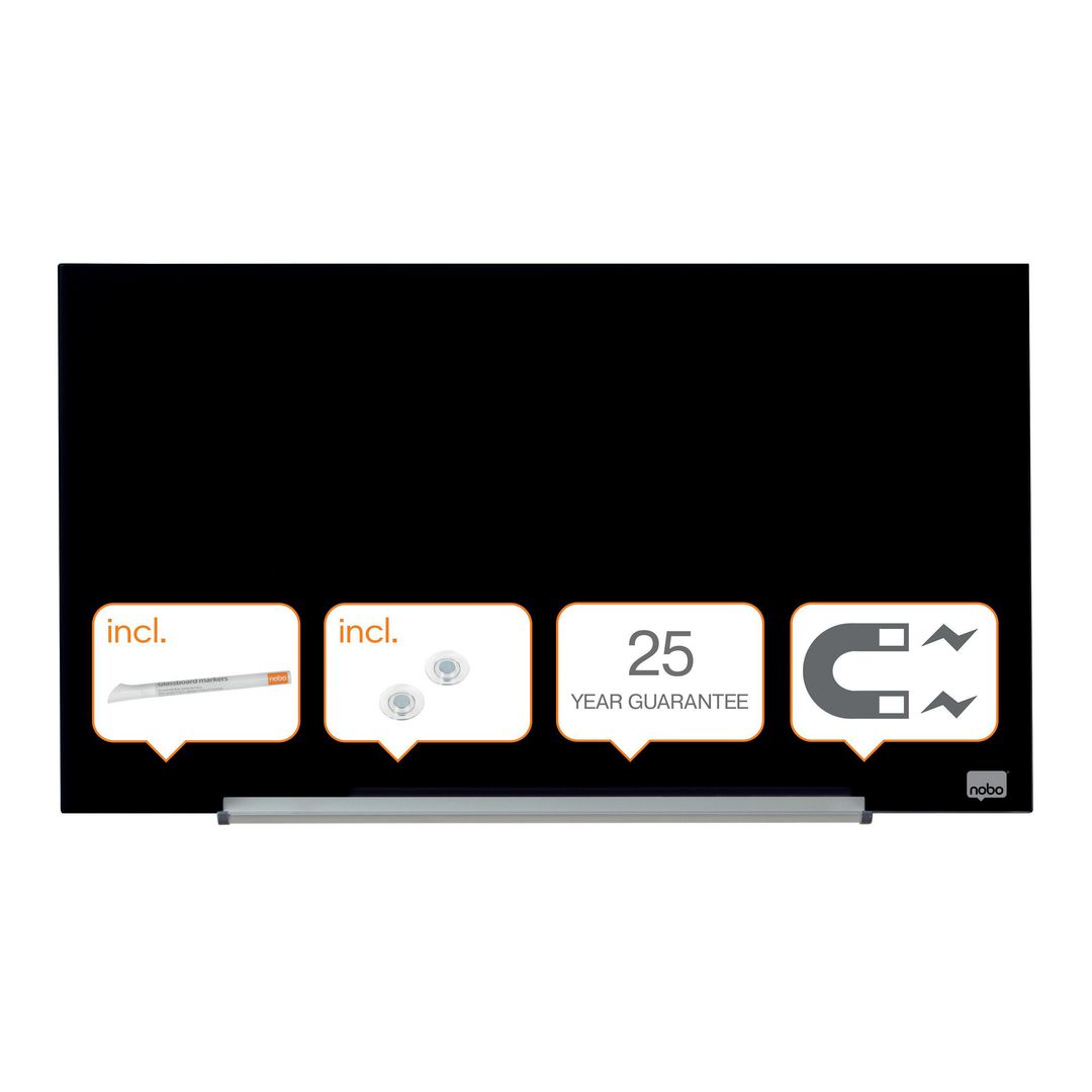 Glastavla Nobo 31' Widescreen svart