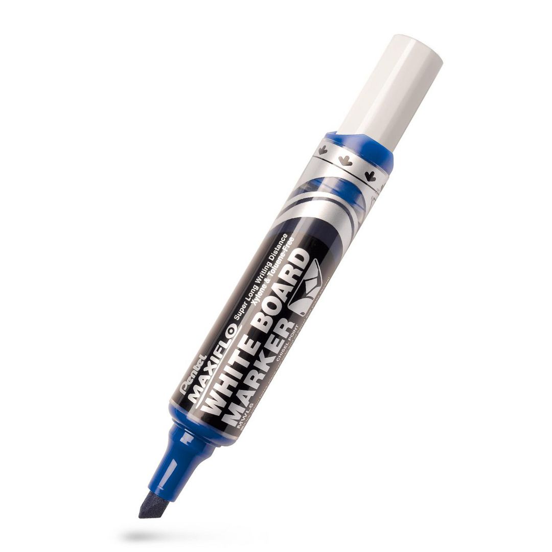 Whiteboardpenna Pentel Maxiflo sned blå (12 pack)