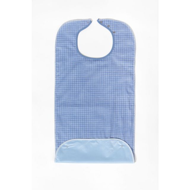 Haklapp flergång spillficka blå 45x90cm