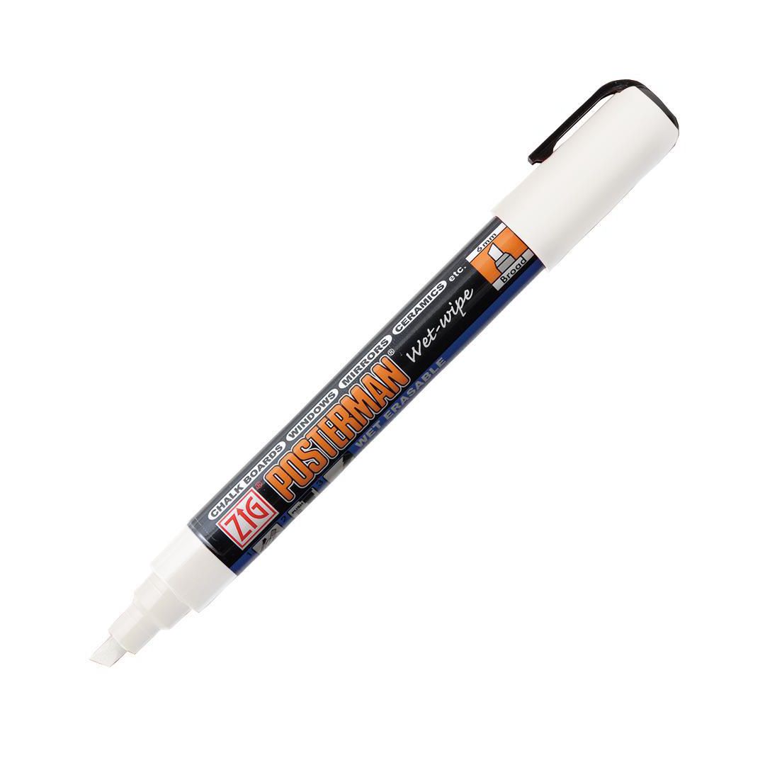 Märkpenna Zig Posterman 6mm vit (12 pack)
