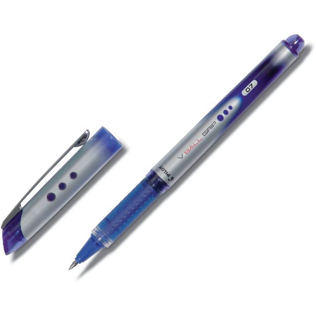 Bläckkulpenna PILOT V-Ball Grip 0,7 blå (12 pack)
