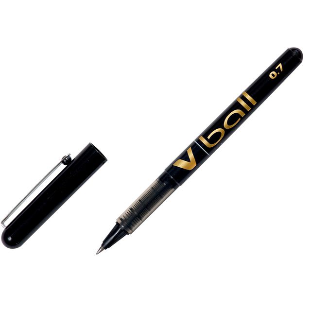 Bläckkulpenna Pilot V-Ball 0,7 svart (12 pack)