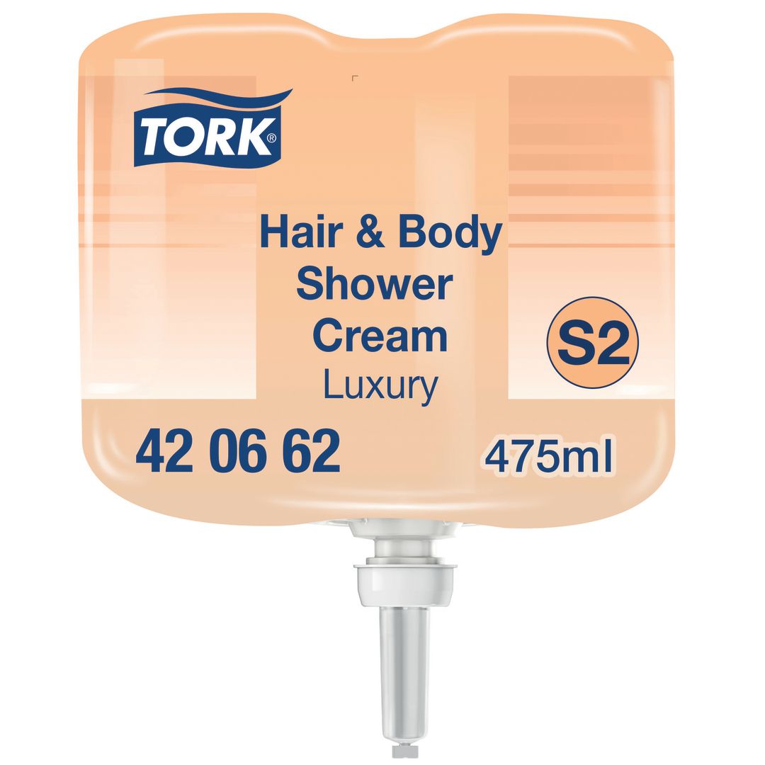 Duschtvål TORK S2 Lux Hair&Body 475ml (8 pack)