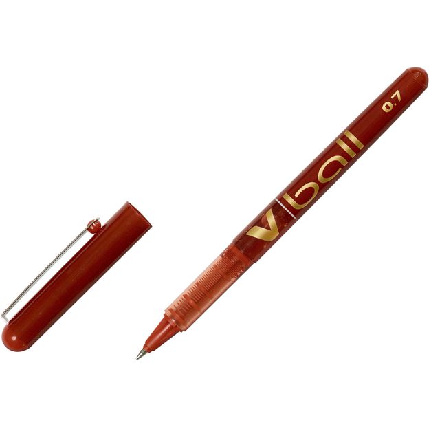Bläckkulpenna Pilot V-Ball 0,7 röd (12 pack)