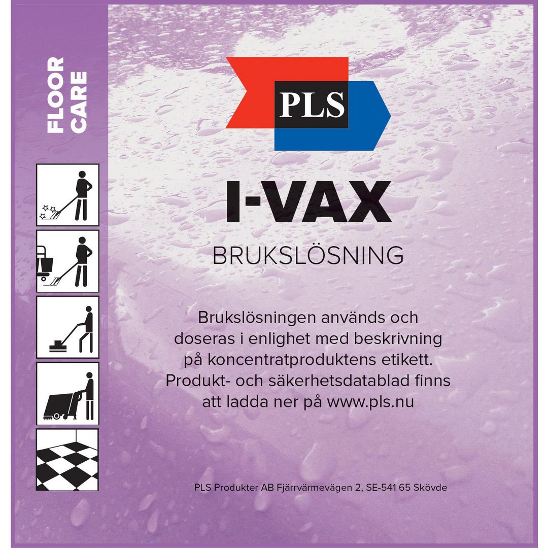Etikett PLS Brukslösning I-Vax OP 100/rl