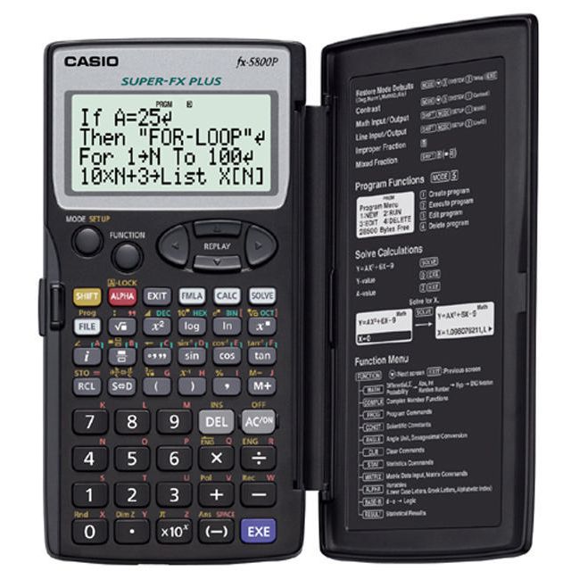 Teknisk räknare Casio FX-5800P