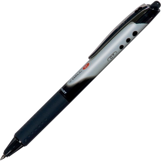 Bläckkulpenna PILOT V-Ball 0,7 RT svart (12 pack)
