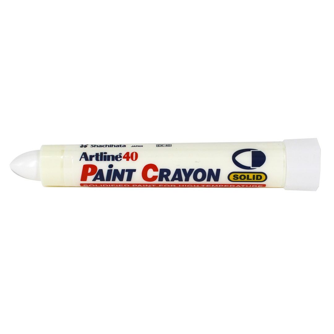 Märkkrita Artline 40 Paint Cray rund vit (12 pack)