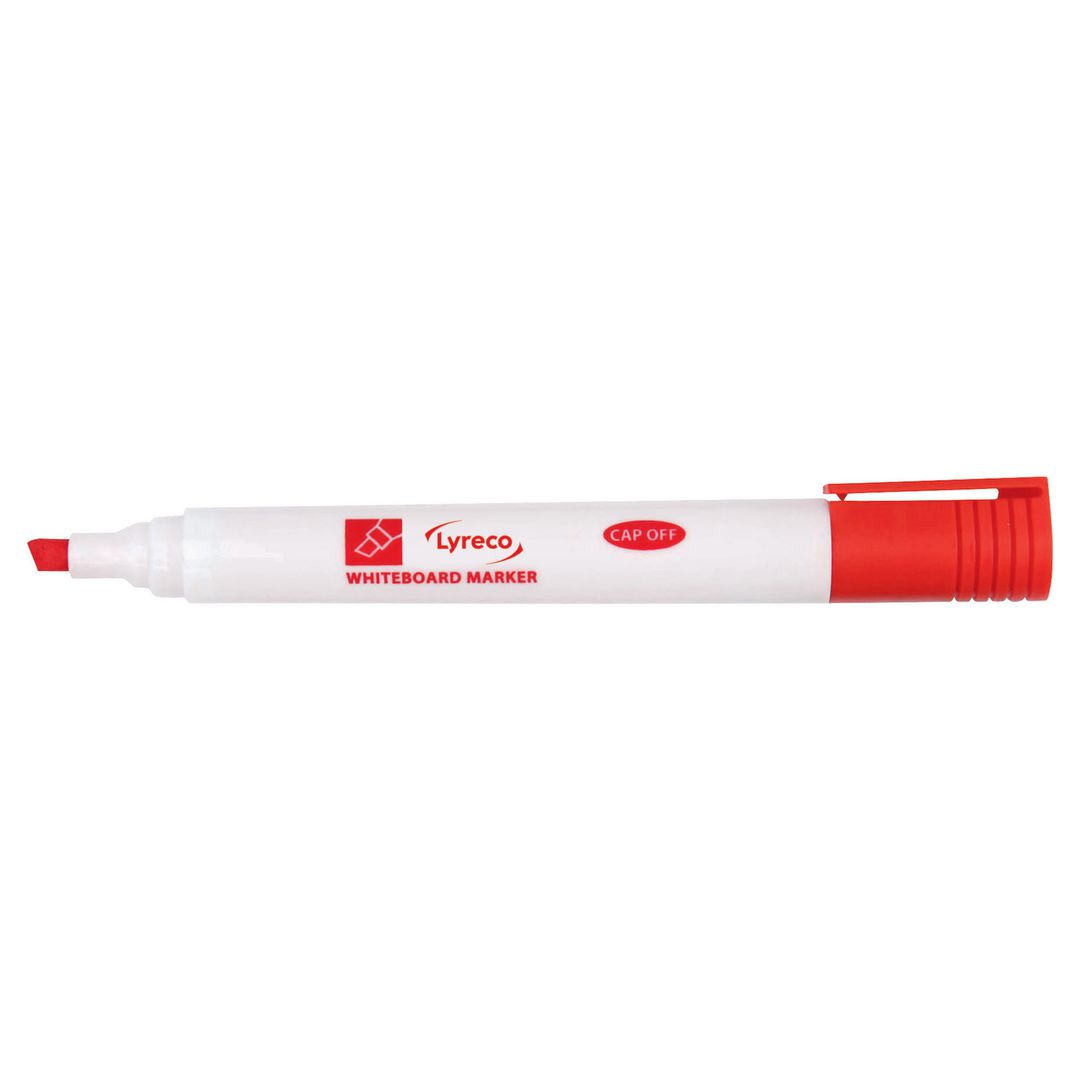 Whiteboardpenna Lyreco drywipe sned röd