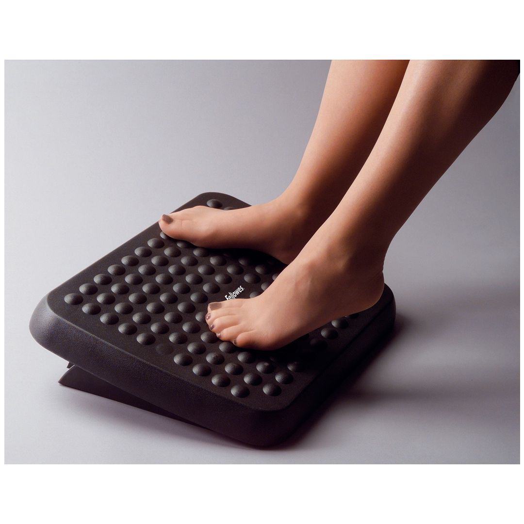 Fotstöd FELLOWES standard svart