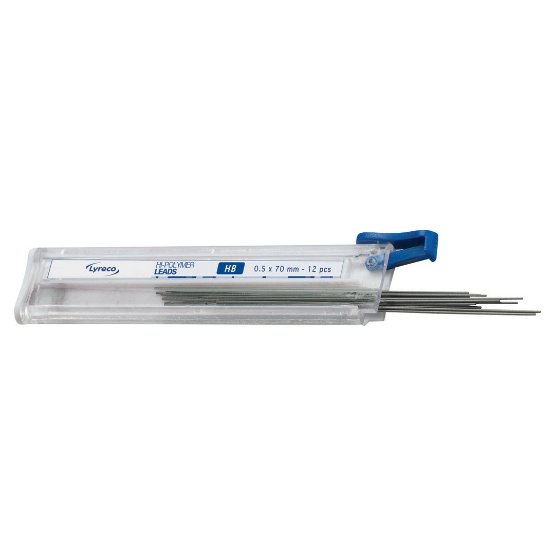 Reservstift Lyreco 0,7mm HB 12/fp