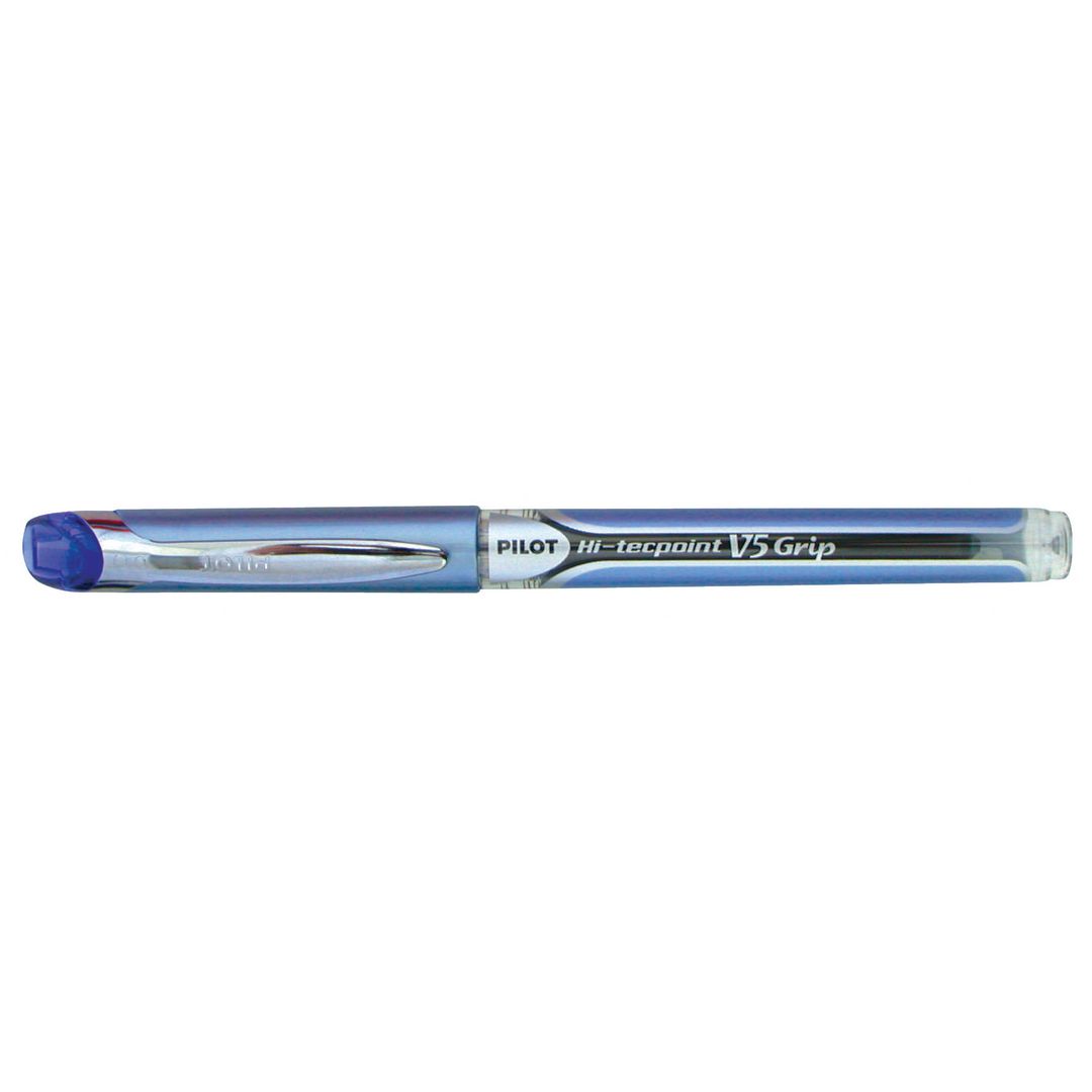 Bläckkulpenna Pilot Hi-Tec V5 Grip blå (12 pack)