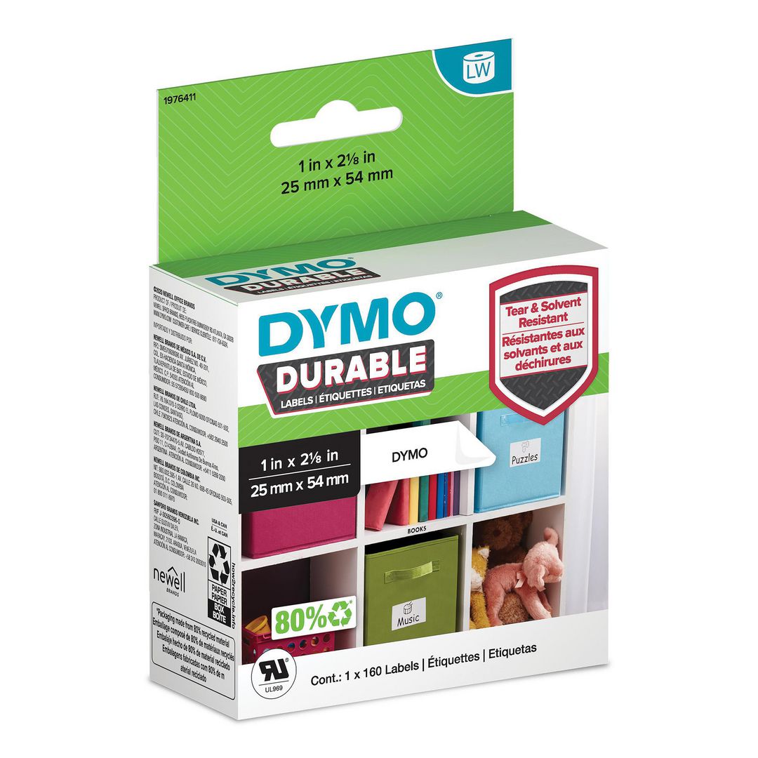 Etikett Dymo LW Durable 25x54mm 160/fp