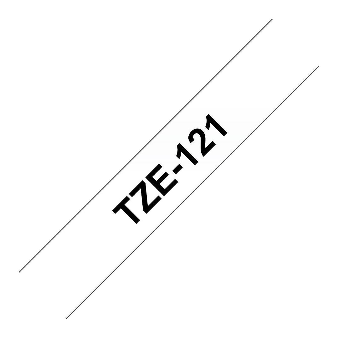 Tape Brother TZE121 9mm svart på klar