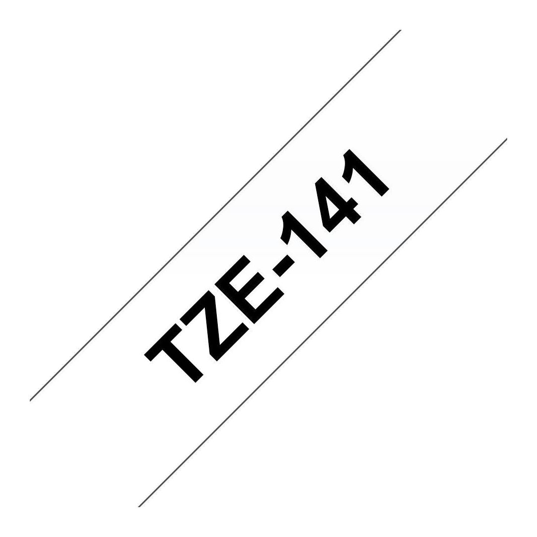 Tape Brother TZE141 18mm svart på klar