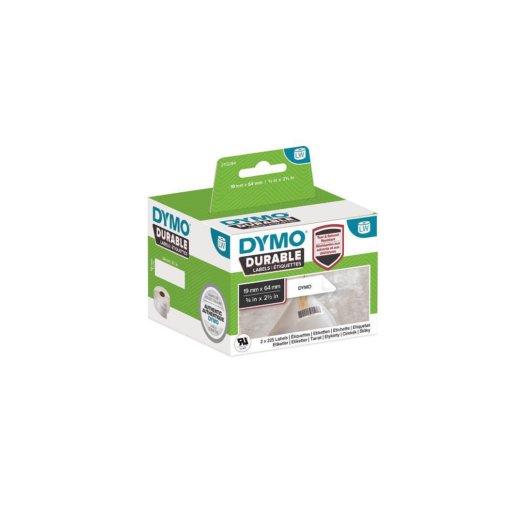 Etikett Dymo LW Durable 19x64mm 2rl/fp