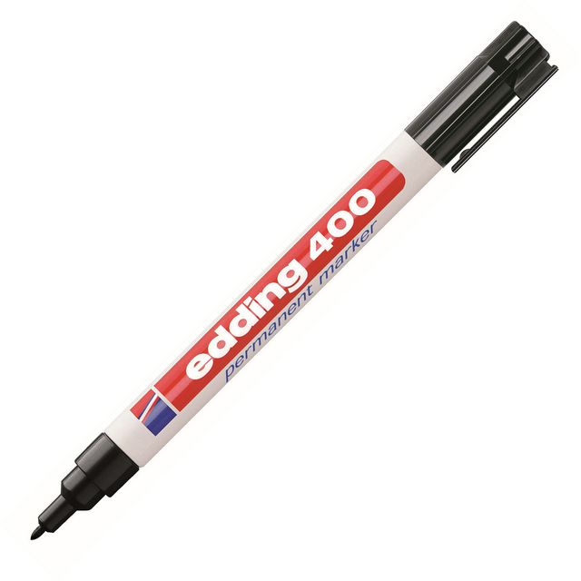 Märkpenna Edding 400 svart (10 pack)