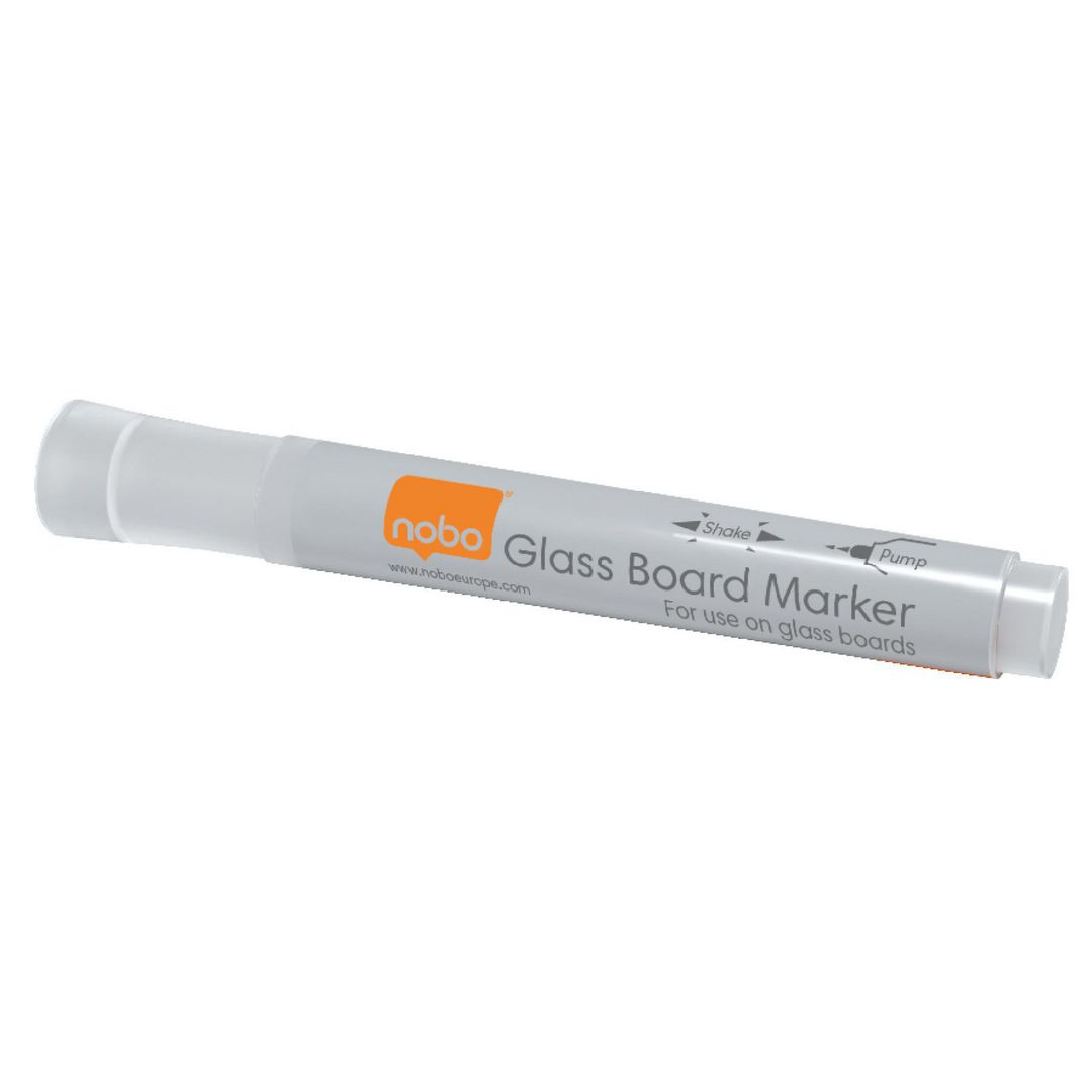 Whiteboardpenna Nobo glas vit 4/fp