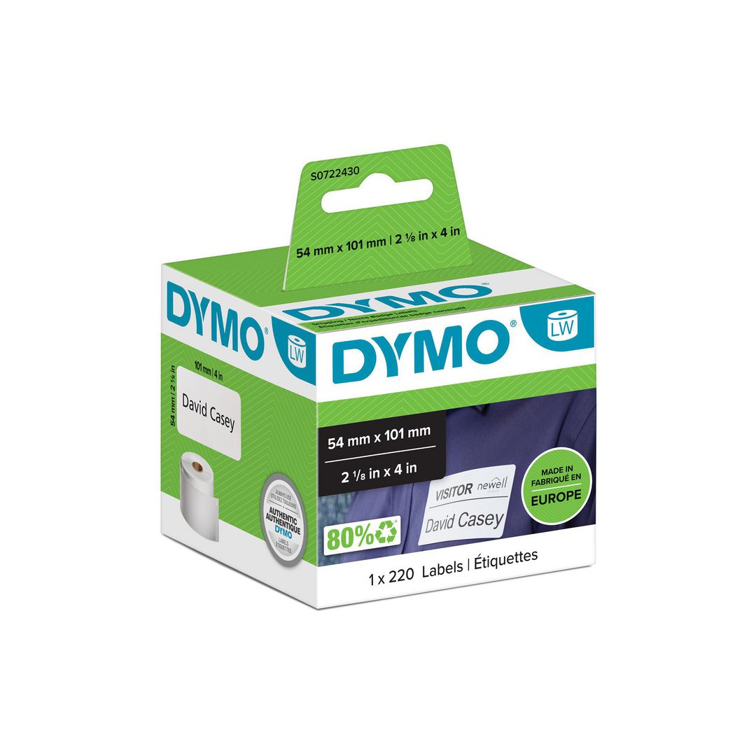 Etikett Dymo LW 54x101mm 220/fp