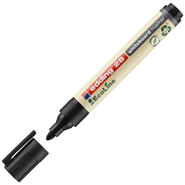 Whiteboardpenna Edding Eco 28 svart (10 pack)