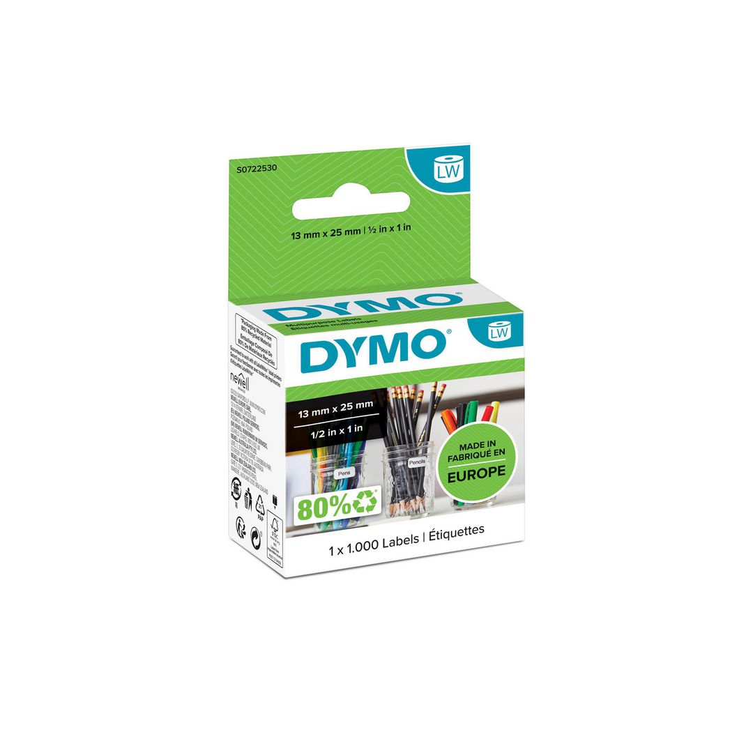 Etikett Dymo LW 13x25mm 1000/fp