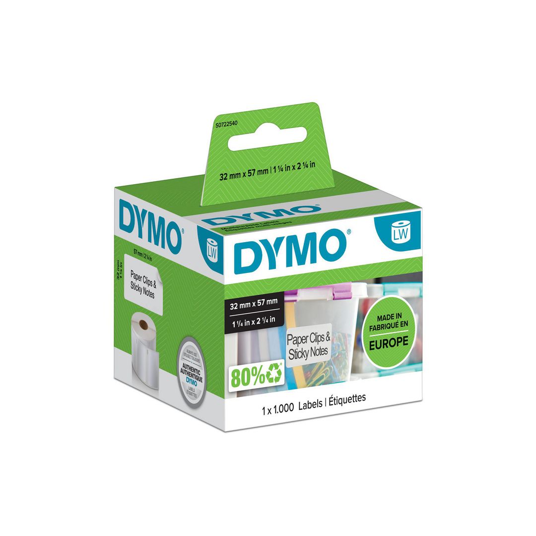 Etikett Dymo LW 32x57mm 1000/fp