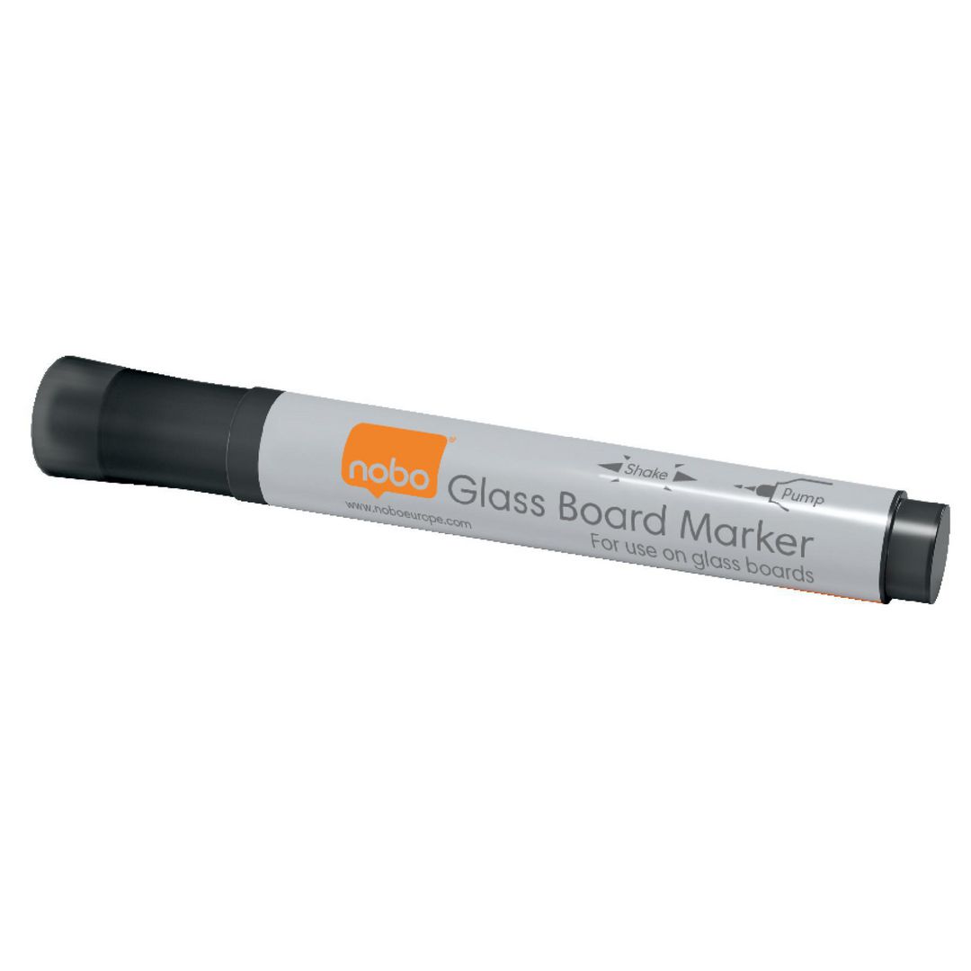 Whiteboardpenna Nobo glas svart 4/fp