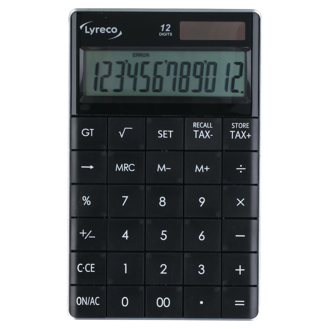 Bordsräknare Lyreco 1589 12 siffror sva