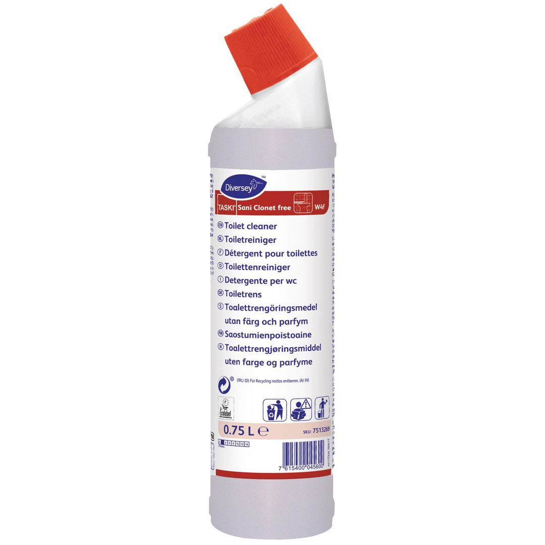 WC-rent TASKI Sani clonet free 750ml (6 pack)