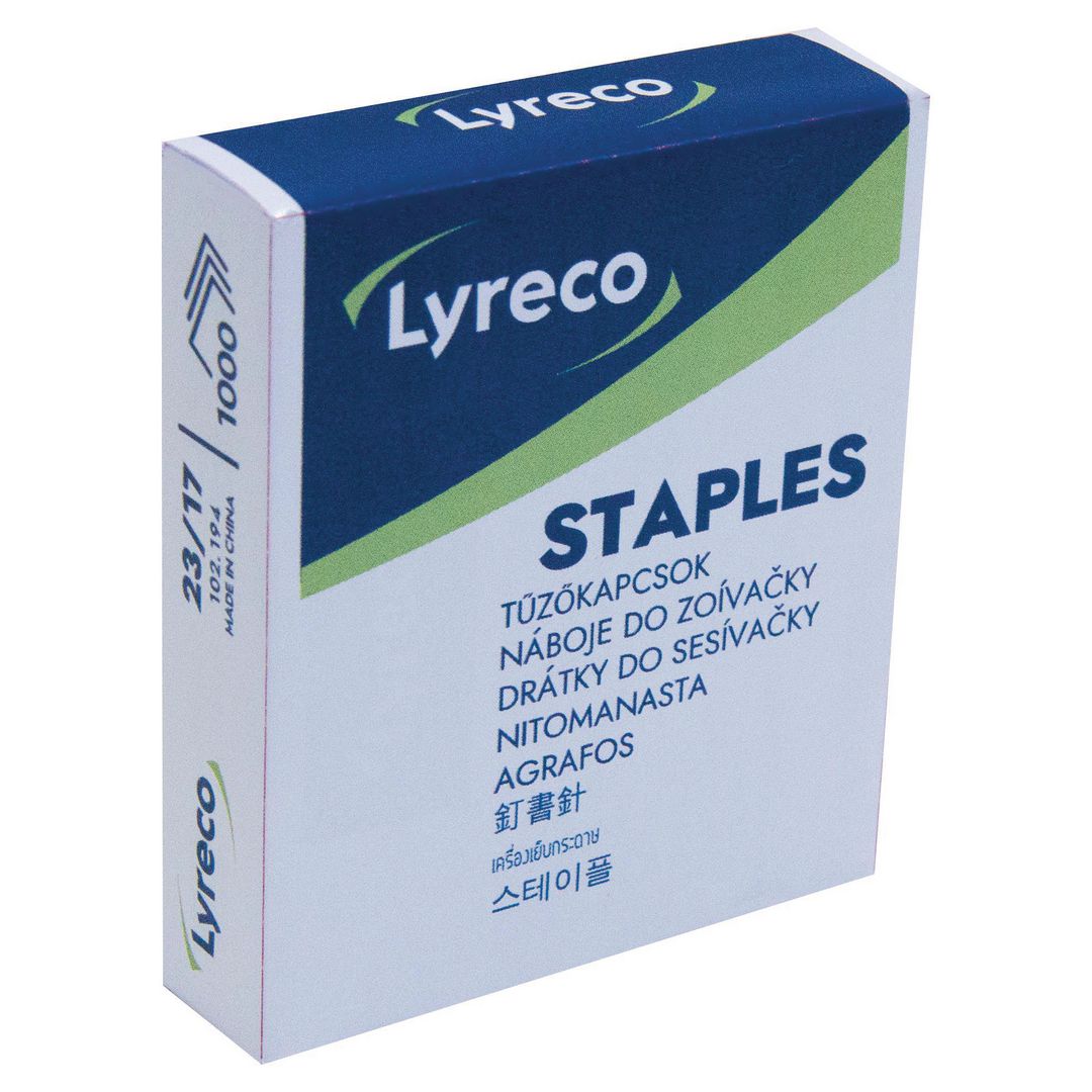 Häftklammer Lyreco 23/17 stand. 1000/fp