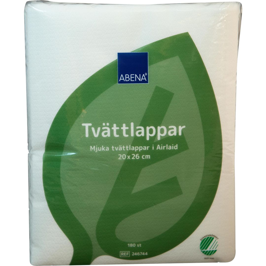 Tvättlapp Airlaid Svanen 20x26cm 180/fp