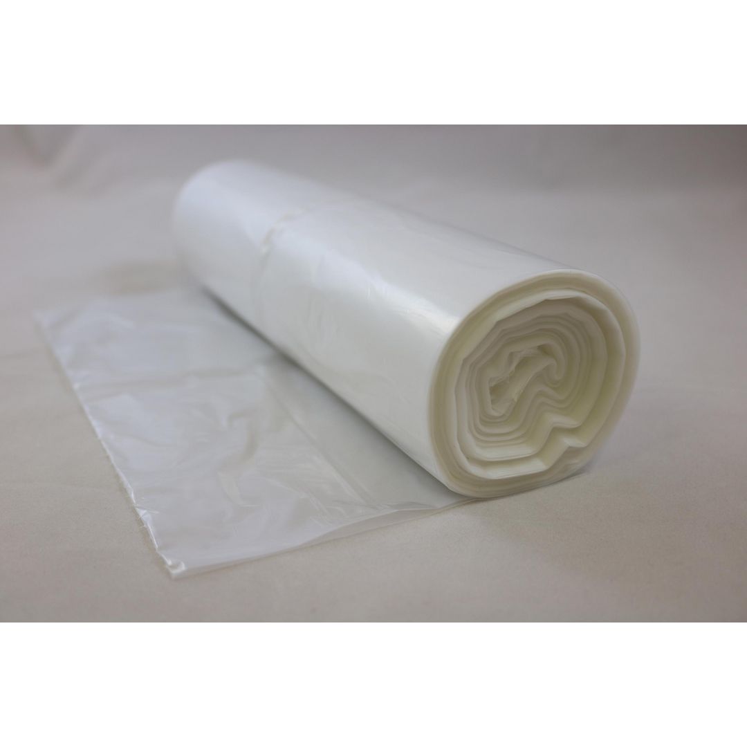 Plastsäck LD R100% 40L 35my transp 50/rl