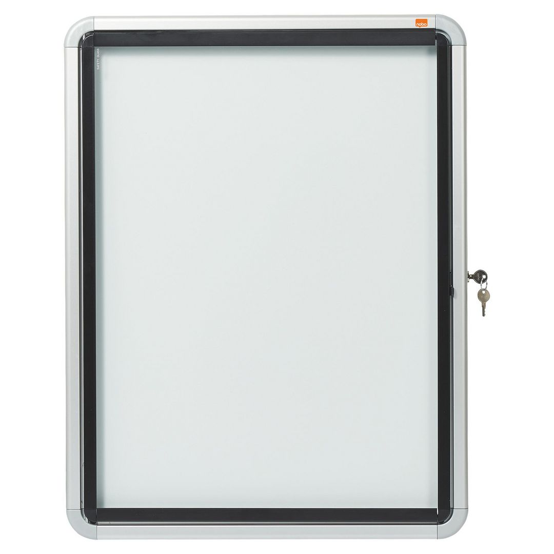 Glasskåp Nobo utomhusbruk magnetisk 4xA4